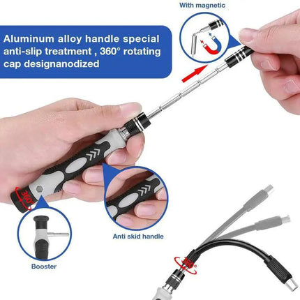 Magnetic Precision Screwdriver Kit For Electronics