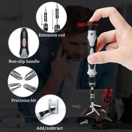 Magnetic Precision Screwdriver Kit For Electronics
