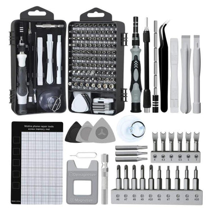 122-Piece Precision Magnetic Screwdriver Kit for Repairs