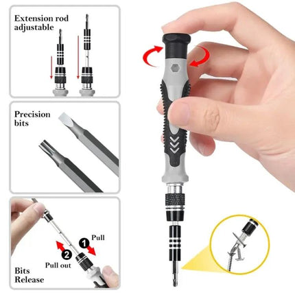 138 Piece Screwdriver Repair Set For Home Electronics
