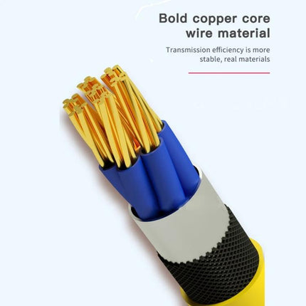 Mechanic PAD4 Power Supply Test Cable for iPad Devices showing bold copper core wire and insulated blue leads