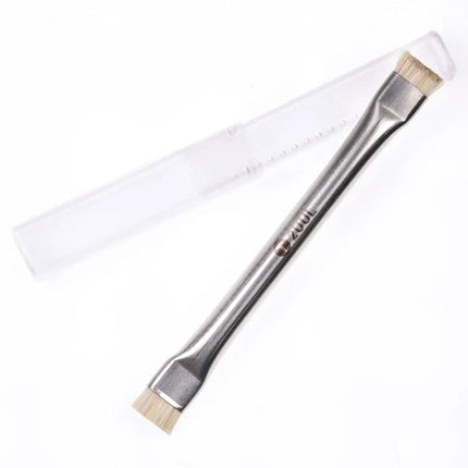 2UUL Double-Headed Bristle Brush for Electronics Cleaning and Dust Removal – stainless dual-headed anti-static brush with protective case