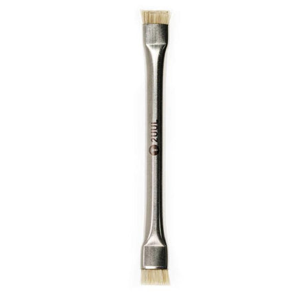 2UUL Double-Headed Bristle Brush for Electronics Cleaning and Dust Removal - stainless handle, soft anti-static bristles for motherboard and circuit board dust removal