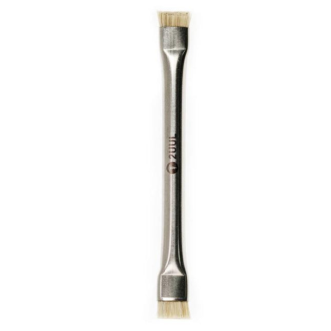 2UUL Double-Headed Bristle Brush for Electronics Cleaning and Dust Removal - stainless handle, soft anti-static bristles for motherboard and circuit board dust removal