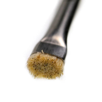 2UUL Double-Headed Bristle Brush for Electronics Cleaning and Dust Removal - close-up of rounded bristle head for dust removal on circuit boards