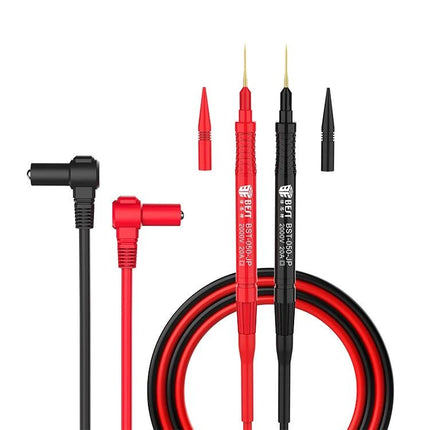 BEST Digital Multimeter Replaceable Probe for Everyday Testing — red and black probes with replaceable tips and right-angle banana plugs, durable insulated leads