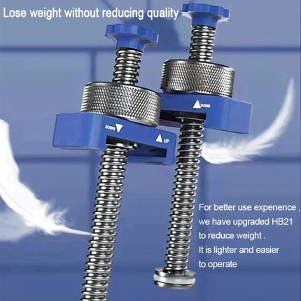Mijing HB21 Pro Aluminum Alloy Oil Injector for Welding - blue anodized aluminum injector with threaded shaft and knurled adjustment for precise oil application