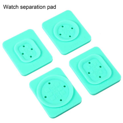 Precision Mold for Apple Watch Screen Repair and Alignment showing four green watch separation pads used for precise aligning and laminating