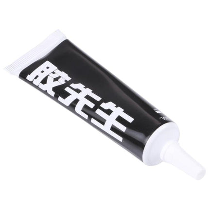 2UUL Mr Glue 25ml Adhesive for Phone and Toy Repairs black tube shown at angle for small electronics and toy fixes