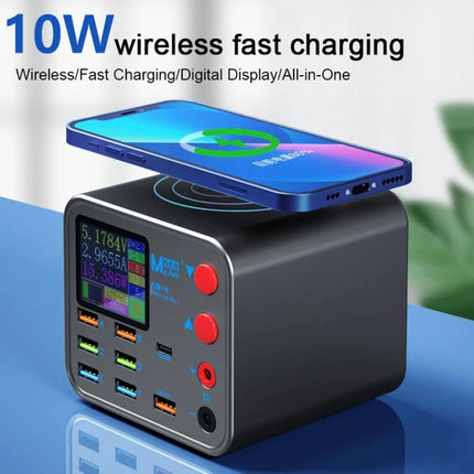MaAnt Dianba NO.1 Wireless Multi-Port USB Charger for Devices showing 10W wireless fast charging with digital display and multiple USB ports