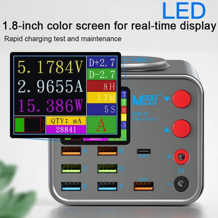 MaAnt Dianba NO.1 Wireless Multi-Port USB Charger for Devices with 1.8-inch color LED display and multiple USB ports visible
