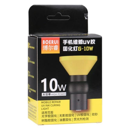 BOERUI USB UV Lamp for Curing Ink in Artistic Projects - compact 10W USB-powered UV curing light in retail box