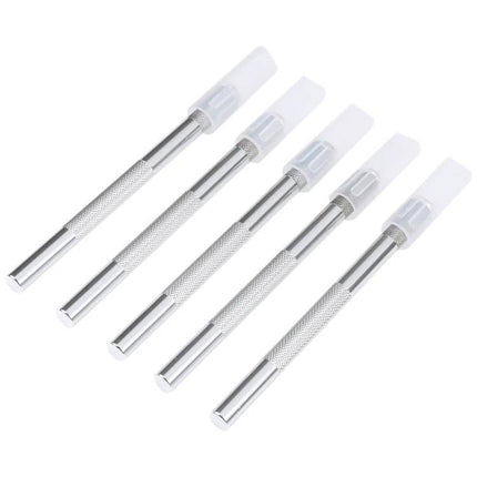 Non-Slip Engraving Cutter Knife Handle for Precision Tasks – aluminum non-slip grip handle set for engraving and precision cutting, includes blade caps