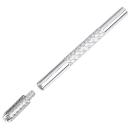 Non-Slip Engraving Cutter Knife Handle for Precision Tasks aluminum handle with knurled non-slip grip and detachable tightening head