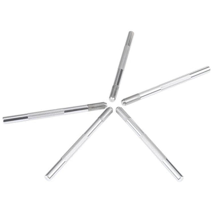 Non-Slip Engraving Cutter Knife Handle for Precision Tasks aluminum non-slip knurled grip shown from multiple angles