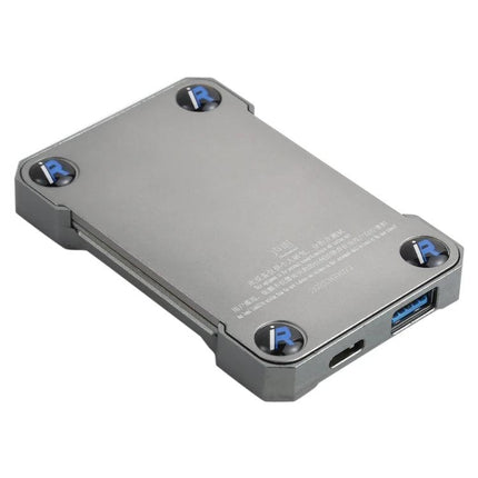 iRepair BOX P10 Tool for iPhone Repair Without Disassembly - compact metal data-access device with USB and Type-C ports for technicians