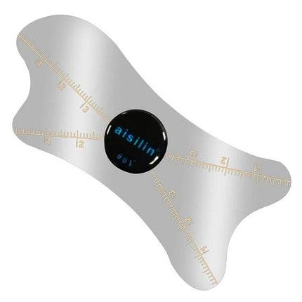 Ultra-Thin 0.1mm Stainless Steel Pry Bar Set for Device Opening stainless steel precision gauge tool with ruler markings and rounded center