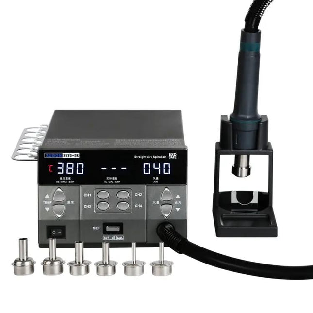 Hot Air Gun For DIY Projects With Straight And Spiral Air Flow