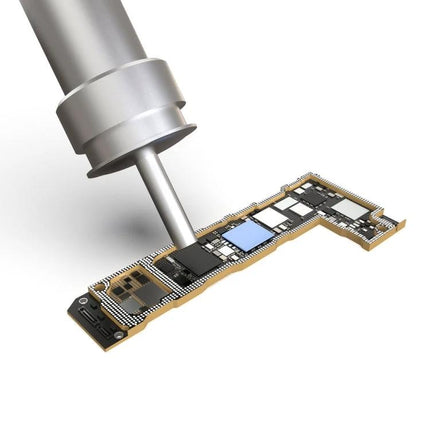 Pre-Cut Thermal Silicone Pads for Electronics Repair, 100 Pack applied to smartphone circuit board during repair