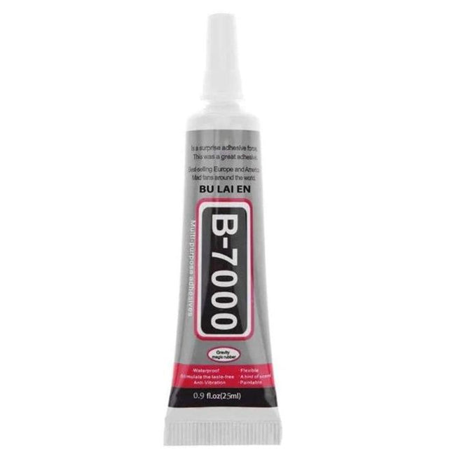 Versatile 15ml B-7000 Glue for Screen Repair and More - tube of B-7000 adhesive for glass, plastic, electronics repairs