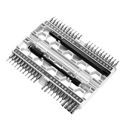 Jakemy 47-in-1 Precision Magnetic Screwdriver Set for Repairs with chrome vanadium bits and magnetic tips in organized case