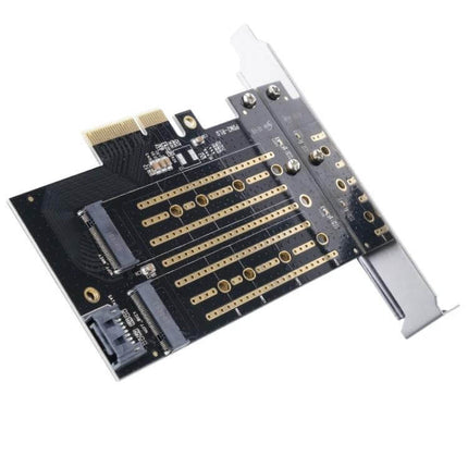 Orico PDM2 Adapter for Upgrading PC Storage with M.2 Drives black dual-port PCIe M.2 SSD adapter card