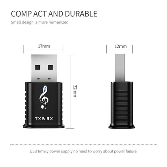 MSD168 Bluetooth 2-in-1 Transmitter Receiver Adapter 3.5mm | Syndmart
