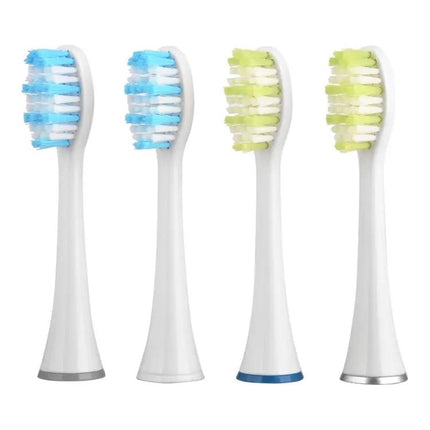Replacement Brush Heads for Sonic Toothbrush Black White 4 Pack | Syndmart