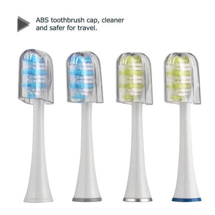 Replacement Brush Heads for Sonic Toothbrush Black White 4 Pack | Syndmart