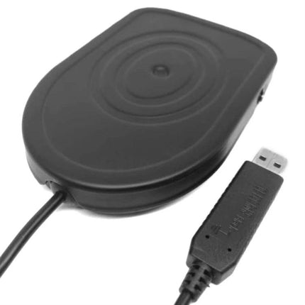 USB Metal Foot Switch Pedal for PC Keyboard and Mouse Control - black USB metal foot pedal with cable for hands-free gaming, medical, and factory use