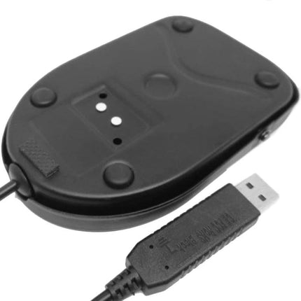 USB Metal Foot Switch Pedal for PC Keyboard and Mouse Control - black metal USB foot pedal for hands-free keyboard and mouse input