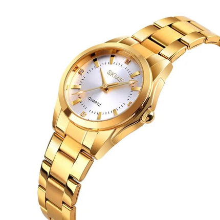 Skmei Casual Women's Quartz Watch with Steel Strap