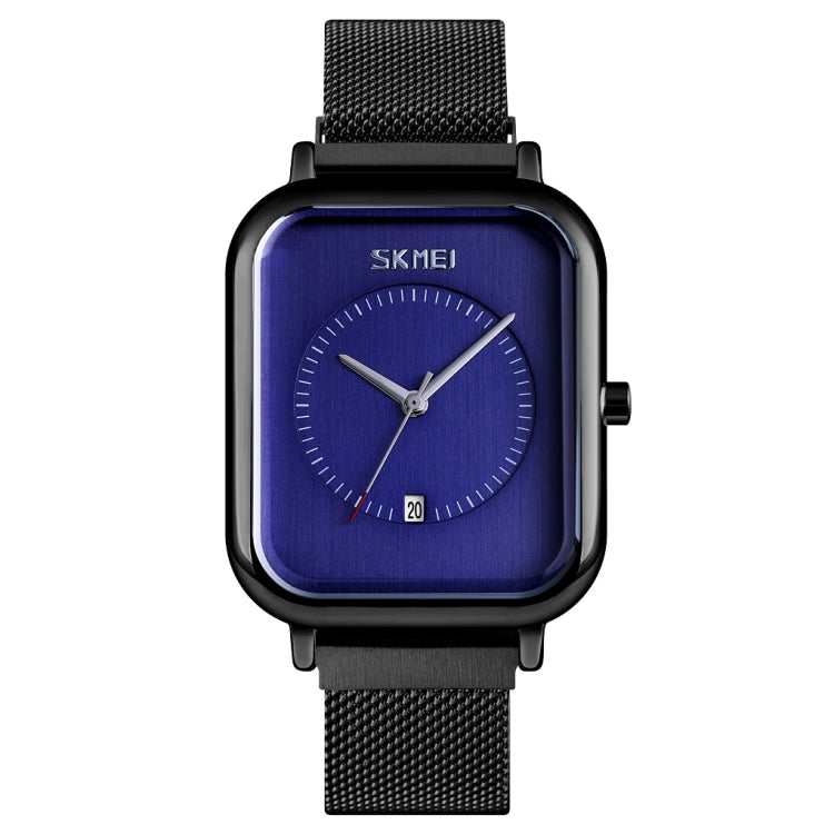 Stylish SKMEI 9207 Quartz Watch for Men - Magnetic Mesh Strap & Calendar Function