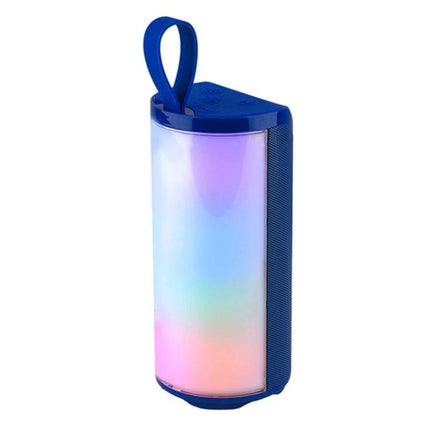 TG Portable Bluetooth Speaker For Outdoor Gatherings And Home Use portable blue speaker with LED lights, strap, Bluetooth 5.0, FM radio