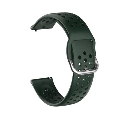20mm Silicone Breathable Watch Strap With Inner Buckle