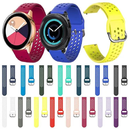 20mm Silicone Breathable Watch Strap With Inner Buckle