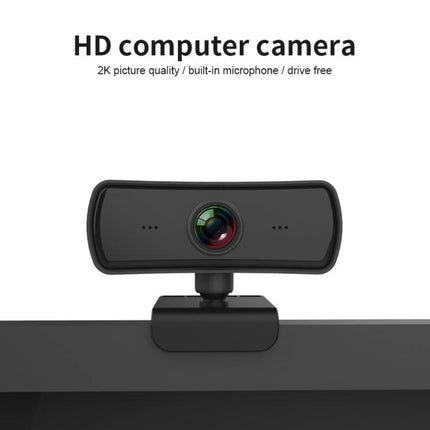 C3 Webcam for Video Conferences and Live Broadcasting - HD webcam on monitor with built-in microphone and automatic light enhancement