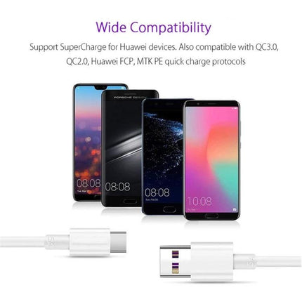 Essential USB-C Cable for Daily Device Charging Needs - white USB-C cable showing wide compatibility with multiple smartphones and charging protocols