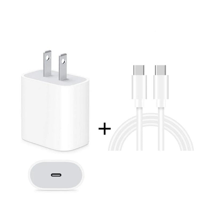 Handy Charger Set for Daily Phone Use on the Go - PD 18W charger and Type-C cable, compact travel charging kit