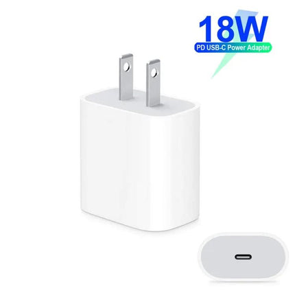 USB-C Travel Charger With 2m Fast Charging Cable, 18W PD