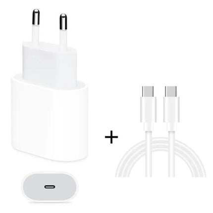 USB-C Travel Charger With 2m Fast Charging Cable, 18W PD