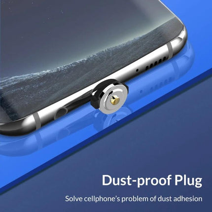 Essential Magnetic Cable for Everyday Device Charging - Type-C magnetic dust-proof plug attached to smartphone for easy 360-degree charging