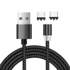 Micro USB + USB-C / Type-C / Black