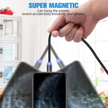 Practical Magnetic Charging Cable for Daily Device Use at Home hanging phone demo showing one-hand magnetic connection