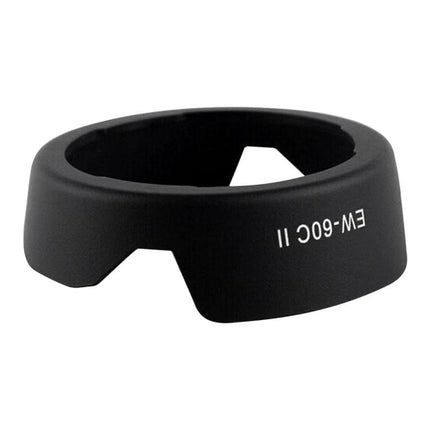 Lens Hood for Protecting Canon Camera Lenses from Stray Light black PVC petal-shaped hood model EW-60C II
