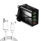 Micro USB Set UK Plug / Black