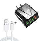 8 Pin Set US Plug / Black
