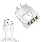 8 Pin Set US Plug / White