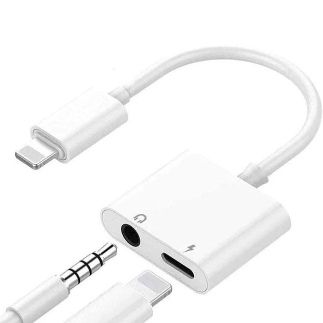 Lightning 2-In-1 3.5mm Headphone And Charging Adapter | Syndmart
