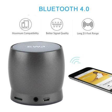 EWA Compact Bluetooth Speaker For Home And Commute compact 7x7x6.4cm portable speaker with 10h battery life